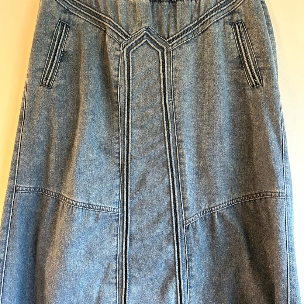 Denim Maxi Skirt - Picture 2 of 5